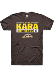 Hailee Kara Brown Western Michigan Broncos NIL Stacked Box Short Sleeve T Shirt