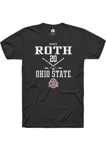 Maria Roth Black Ohio State Buckeyes NIL Sport Icon Short Sleeve T Shirt