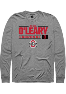 Shane O’Leary Rally Mens Graphite Ohio State Buckeyes NIL Stacked Box Tee