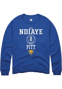 Amdy Ndiaye Rally Mens Blue Pitt Panthers NIL Sport Icon Crew Sweatshirt