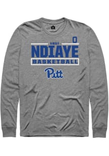 Amdy Ndiaye Rally Mens Graphite Pitt Panthers NIL Stacked Box Tee