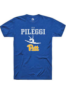 Lila Pileggi Blue Pitt Panthers NIL Sport Icon Short Sleeve T Shirt