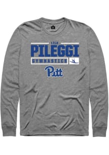 Lila Pileggi Rally Mens Graphite Pitt Panthers NIL Stacked Box Tee