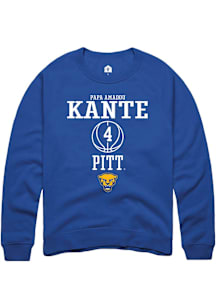 Papa Amadou Kante  Rally Pitt Panthers Mens Blue NIL Sport Icon Long Sleeve Crew Sweatshirt