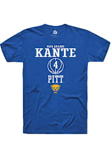 Papa Amadou Kante  Pitt Panthers Blue Rally NIL Sport Icon Short Sleeve T Shirt