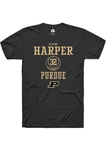 Alaina Harper Black Purdue Boilermakers NIL Sport Icon Short Sleeve T Shirt