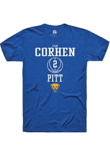 Cam Corhen Blue Pitt Panthers NIL Sport Icon Short Sleeve T Shirt