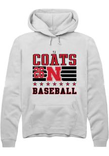 TJ Coats Rally Mens White Nebraska Cornhuskers NIL Striped Hooded Sweatshirt