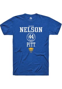 Jajuan Nelson Blue Pitt Panthers NIL Sport Icon Short Sleeve T Shirt