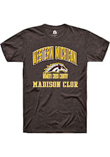 Madison Clor  Western Michigan Broncos Brown Rally NIL Arch Logo Short Sleeve T Shirt