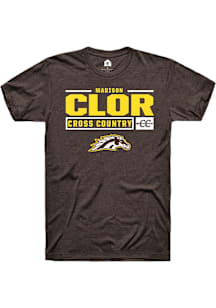 Madison Clor  Western Michigan Broncos Brown Rally NIL Stacked Box Short Sleeve T Shirt