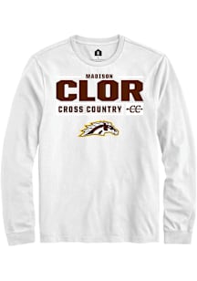 Madison Clor  Western Michigan Broncos White Rally NIL Stacked Box Long Sleeve T Shirt