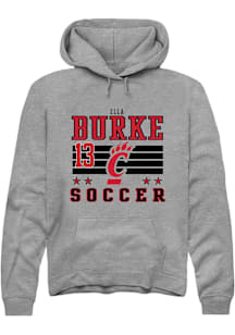 Ella Burke  Rally Cincinnati Bearcats Mens Grey NIL Striped Long Sleeve Hoodie