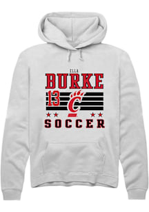 Ella Burke  Rally Cincinnati Bearcats Mens White NIL Striped Long Sleeve Hoodie
