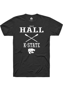 Grace Hall Black K-State Wildcats NIL Sport Icon Short Sleeve T Shirt