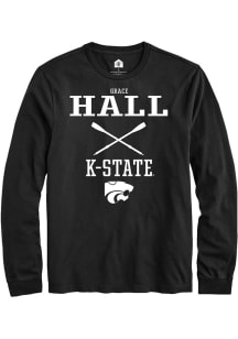 Grace Hall Rally Mens Black K-State Wildcats NIL Sport Icon Tee