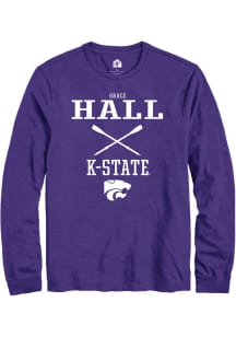 Grace Hall Rally Mens Purple K-State Wildcats NIL Sport Icon Tee