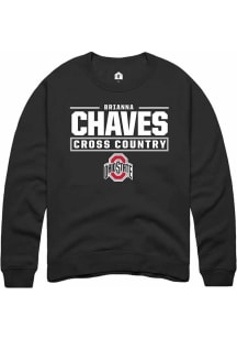Brianna Chaves Rally Mens Black Ohio State Buckeyes NIL Stacked Box Crew Sweatshirt