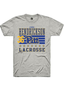 jenna hendrickson Ash Pitt Panthers NIL Striped Short Sleeve T Shirt