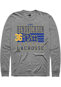 jenna hendrickson Rally Mens Grey Pitt Panthers NIL Striped Tee