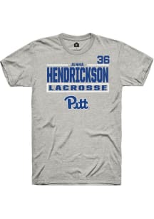 jenna hendrickson Ash Pitt Panthers NIL Stacked Box Short Sleeve T Shirt