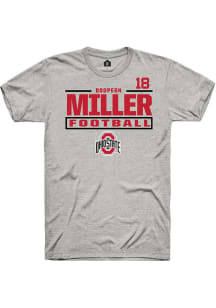 Bodpegn Miller Ash Ohio State Buckeyes NIL Stacked Box Short Sleeve T Shirt