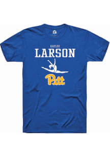 Kaylee Larson Blue Pitt Panthers NIL Sport Icon Short Sleeve T Shirt