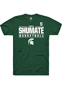 Emma Shumate  Michigan State Spartans Green Rally NIL Stacked Box Short Sleeve T Shirt