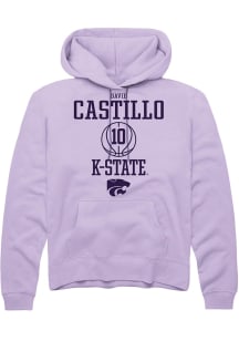 David Castillo Rally Mens Lavender K-State Wildcats NIL Sport Icon Hooded Sweatshirt