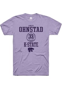 Finley Ohnstad Lavender K-State Wildcats NIL Sport Icon Short Sleeve T Shirt