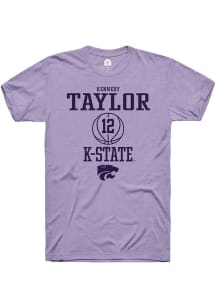 Kennedy Taylor Lavender K-State Wildcats NIL Sport Icon Short Sleeve T Shirt