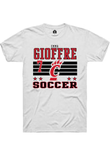 Emma Gioffre White Cincinnati Bearcats NIL Striped Short Sleeve T Shirt