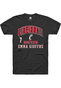 Emma Gioffre Black Cincinnati Bearcats NIL Arch Logo Short Sleeve T Shirt