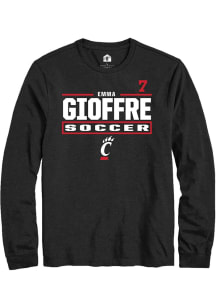 Emma Gioffre Rally Mens Black Cincinnati Bearcats NIL Stacked Box Tee