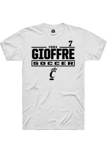Emma Gioffre White Cincinnati Bearcats NIL Stacked Box Short Sleeve T Shirt