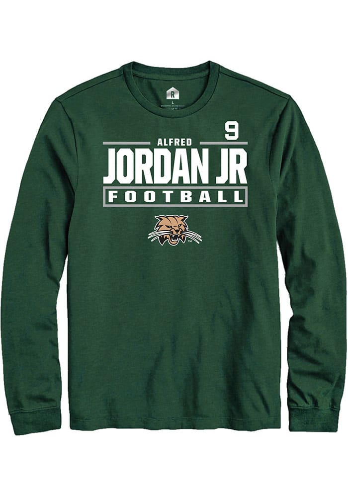 Alfred Jordan Jr Ohio Bobcats Rally NIL Stacked Box Long Sleeve T Shirt