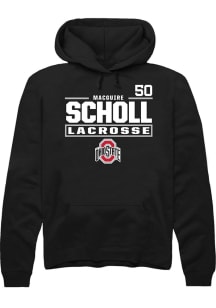 MacGuire Scholl Rally Mens Black Ohio State Buckeyes NIL Stacked Box Hooded Sweatshirt