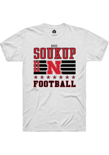 Bode Soukup White Nebraska Cornhuskers NIL Striped Short Sleeve T Shirt
