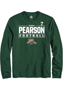 Byron Pearson  Ohio Bobcats Green Rally NIL Stacked Box Long Sleeve T Shirt