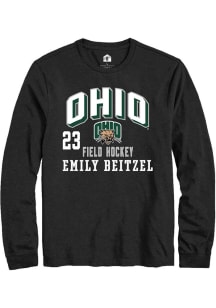 Emily Beitzel  Ohio Bobcats Black Rally NIL Arch Logo Long Sleeve T Shirt