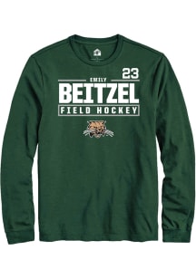 Emily Beitzel  Ohio Bobcats Green Rally NIL Stacked Box Long Sleeve T Shirt