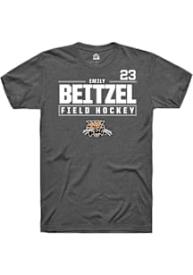 Emily Beitzel  Ohio Bobcats Grey Rally NIL Stacked Box Short Sleeve T Shirt