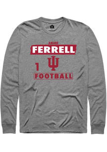 Amare Ferrell Rally Mens Grey Indiana Hoosiers NIL Striped Tee