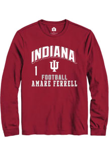 Amare Ferrell Rally Mens Cardinal Indiana Hoosiers NIL Arch Logo Tee
