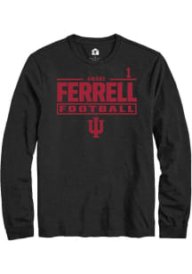 Amare Ferrell Rally Mens Black Indiana Hoosiers NIL Stacked Box Tee