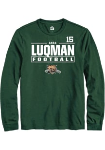 Anas Luqman  Ohio Bobcats Green Rally NIL Stacked Box Long Sleeve T Shirt