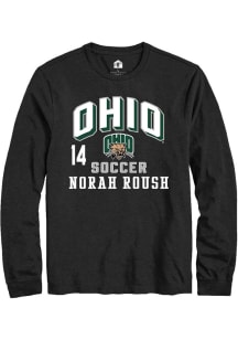 Norah Roush  Ohio Bobcats Black Rally NIL Arch Logo Long Sleeve T Shirt