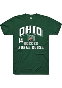 Norah Roush  Ohio Bobcats Green Rally NIL Arch Logo Short Sleeve T Shirt