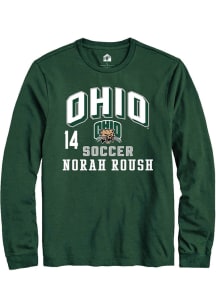 Norah Roush  Ohio Bobcats Green Rally NIL Arch Logo Long Sleeve T Shirt