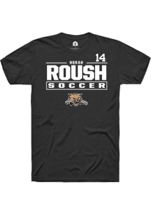 Norah Roush  Ohio Bobcats Black Rally NIL Stacked Box Short Sleeve T Shirt